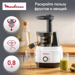 Соковыжималка Moulinex ZU150110 (белый/серый)