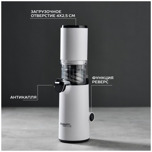 Соковыжималка Scarlett SC-JE50S59 (белый) 9