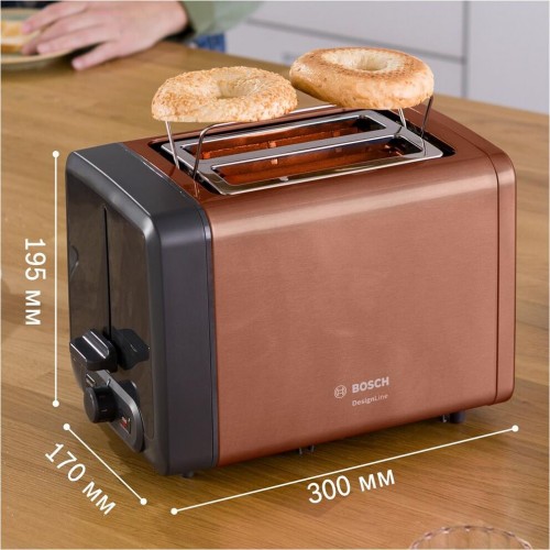 Тостер Bosch TAT4P429 (коричневый/черный) 3