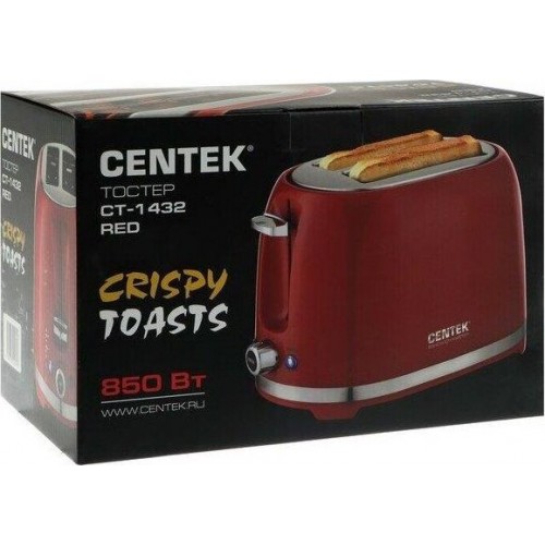 Тостер CENTEK CT-1432 (красный) 12
