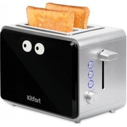 Тостер Kitfort КТ-2065 (черный/серебристый)
