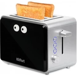 Тостер Kitfort КТ-2065 (черный/серебристый)