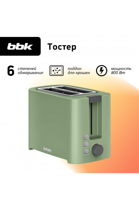 Тостер BBK TR81M (зеленый) 