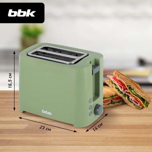 Тостер BBK TR81M (зеленый) 2