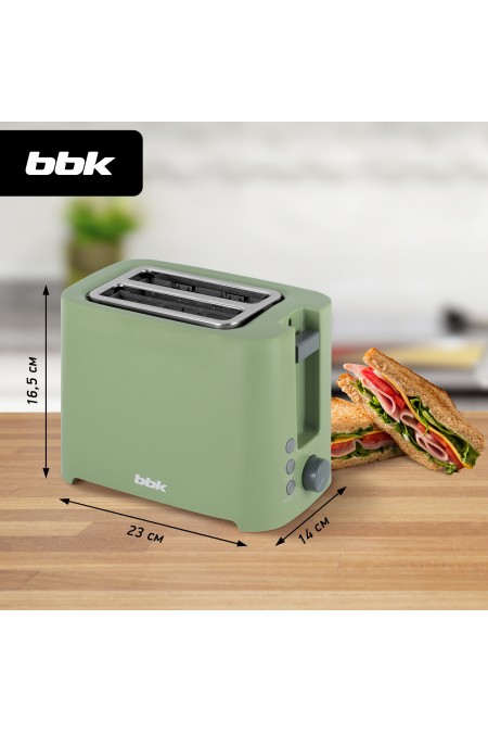 Тостер BBK TR81M (зеленый) 6