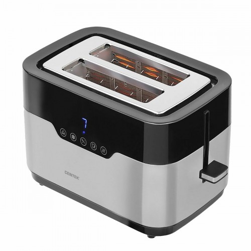 Тостер CENTEK CT-1423 (серебристый/черный) 6