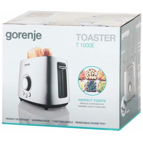 Тостер Gorenje T1000E (серебристый) 8