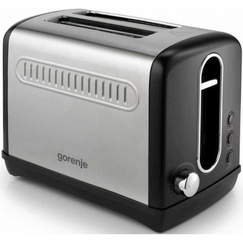 Тостер Gorenje T1100CLBK (черный/серебристый) 