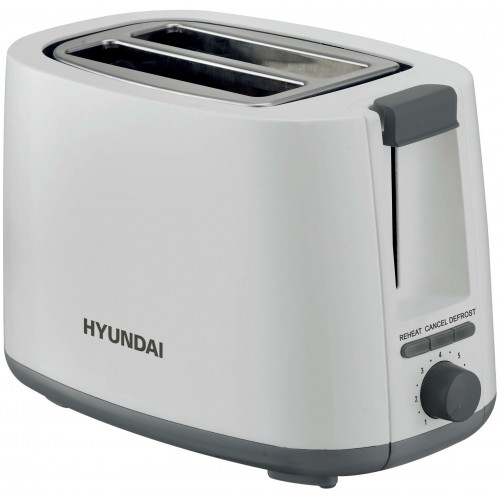 Тостер Hyundai HYT-2301 (белый/серый) 