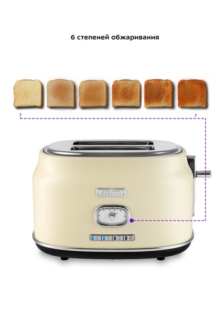 Тостер Kitfort КТ-2075-1 (бежевый) 