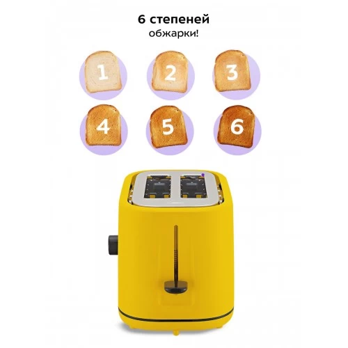 Тостер Kitfort КТ-4093-1 (желтый) 4