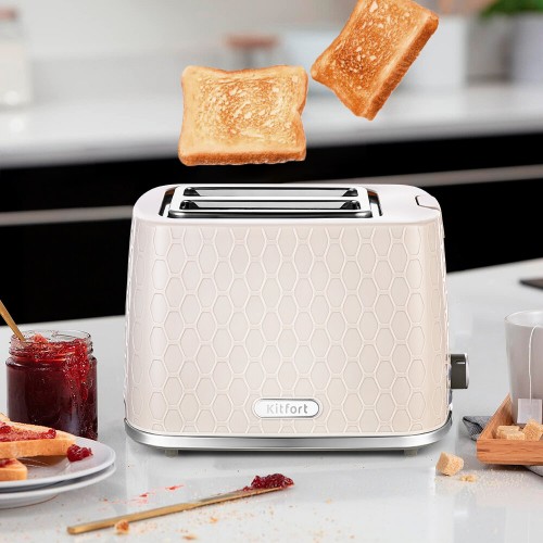 Тостер Kitfort КТ-6075 (бежевый) 2