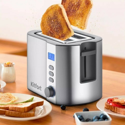 Тостер Kitfort КТ-6251 (серебристый) 9