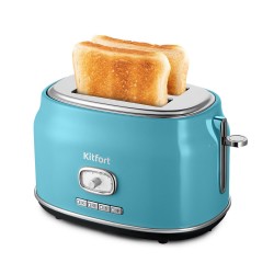 Тостер Kitfort КТ-6455 (голубой/серебристый)
