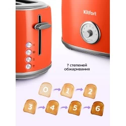 Тостер Kitfort КТ-6456 (красный)