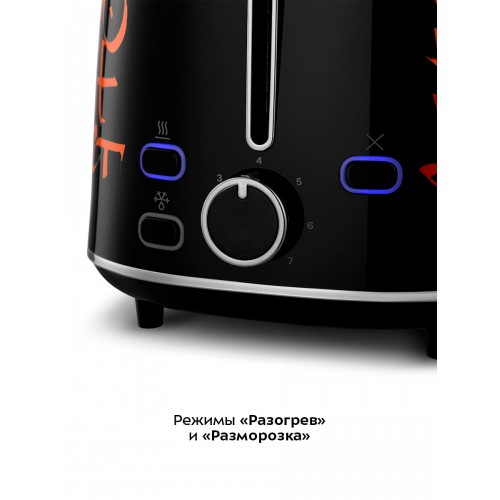 Тостер Kitfort КТ-6464 (черный/красный) 2