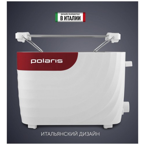 Тостер Polaris PET 0720 (белый/красный) 9