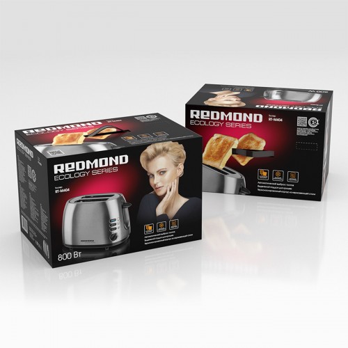 Тостер REDMOND RT-M404 (серебристый) 9