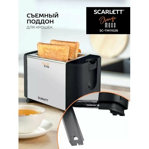 Тостер Scarlett SC-TM11026 (черный/серебристый) 3