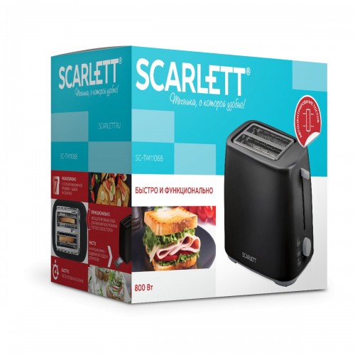 Тостер Scarlett SC-TM11068 (черный) 9