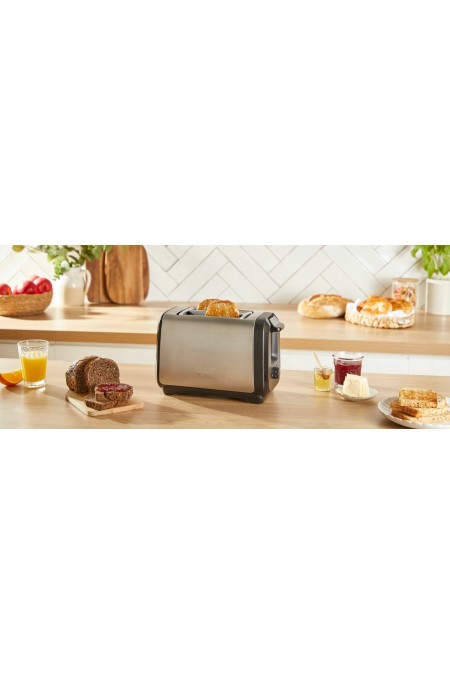 Тостер Tefal Subito TT5S1DE0 (серебристый/черный) 
