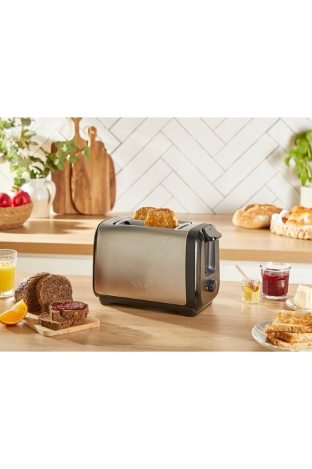Тостер Tefal Subito TT5S1DE0 (серебристый/черный) 3