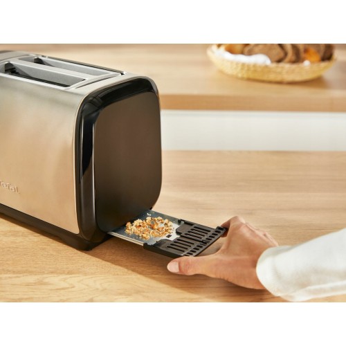 Тостер Tefal Subito TT5S1DE0 (серебристый/черный) 3