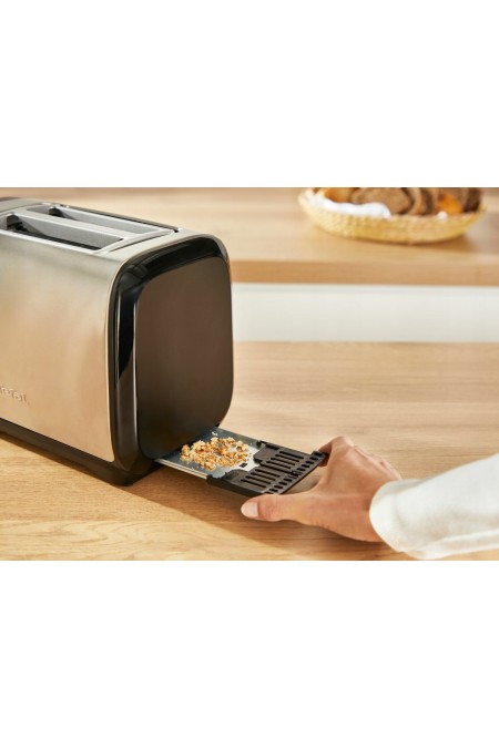 Тостер Tefal Subito TT5S1DE0 (серебристый/черный) 7