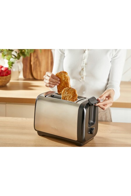 Тостер Tefal Subito TT5S1DE0 (серебристый/черный) 8