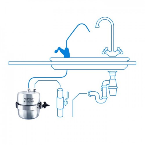 Фильтр под мойкой Аквафор B 150 Фаворит ЭКО (серебристый) 6