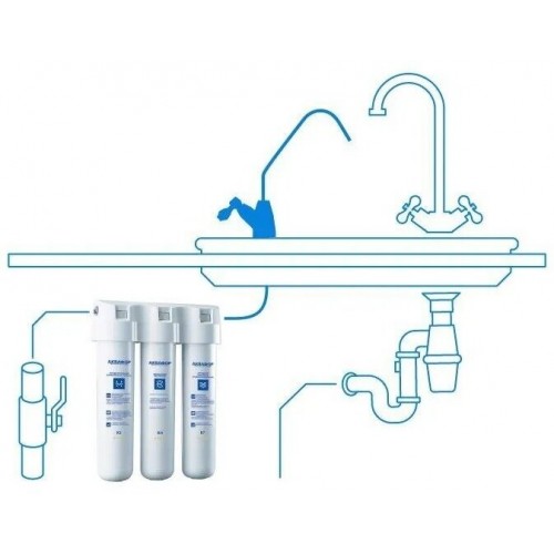 Фильтр под мойкой Аквафор Кристалл А для жесткой воды (белый) 9