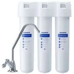 Фильтр под мойкой Аквафор Кристалл тройка+кран (белый)