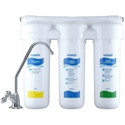 Фильтр под мойкой АКВАФОР трио Норма для жесткой воды (белый)