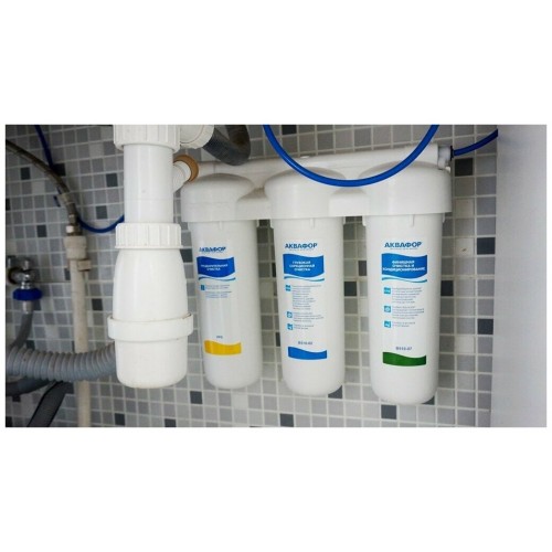 Фильтр под мойкой АКВАФОР трио Норма для жесткой воды (белый) 9