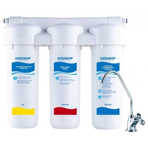 Фильтр под мойкой Аквафор Трио Норма Умягчающий (белый) 3
