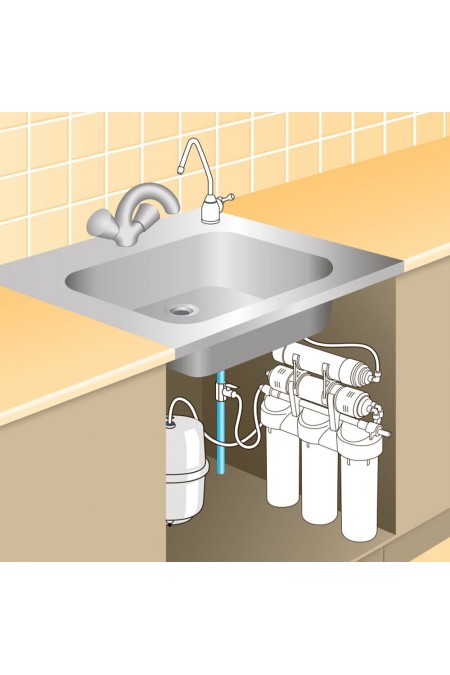 Фильтр под мойкой Prio Новая Вода Start Osmos OU390 (белый) 5