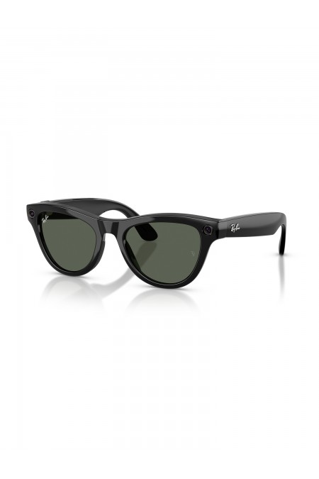 Умные очки Ray-Ban Meta Skyler Gen2 S52 (RW4014) (глянцевый черный/линзы зеленые) 