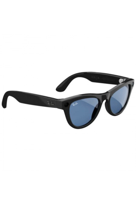 Умные очки Ray-Ban Meta Skyler Gen2 S52 (RW4014) (глянцевый черный/линзы лазурно-голубой фотохром) 2
