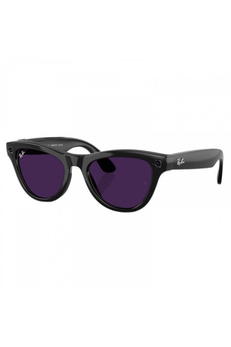 Умные очки Ray-Ban Meta Skyler S50 (RW4010) (глянцевый черный/линзы аметистовые фотохром) 