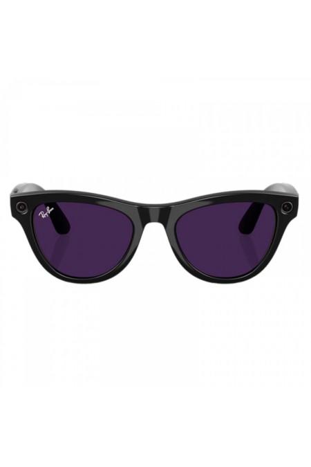 Умные очки Ray-Ban Meta Skyler S50 (RW4010) (глянцевый черный/линзы аметистовые фотохром) 2