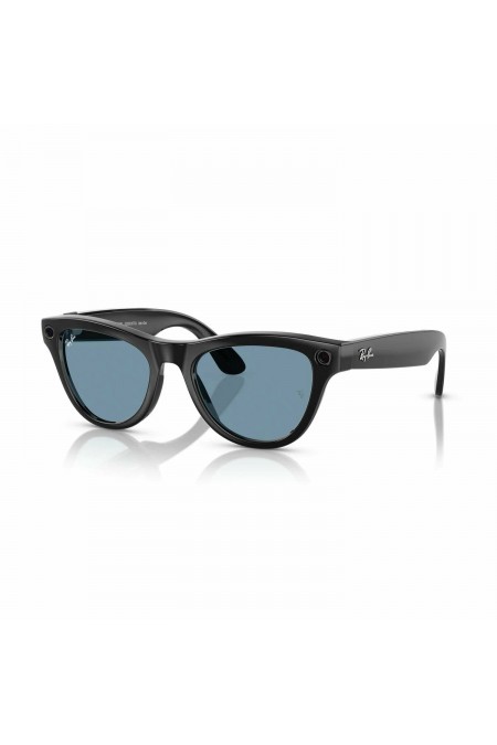 Умные очки Ray-Ban Meta Skyler S50 (RW4010) (глянцевый черный/линзы лазурно-голубой фотохром) 