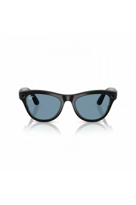 Умные очки Ray-Ban Meta Skyler S50 (RW4010) (глянцевый черный/линзы лазурно-голубой фотохром) 2