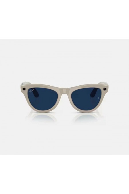 Умные очки Ray-Ban Meta Skyler S50 (RW4010) (глянцевый мелово-серый/линзы сапфировый фотохром) 1