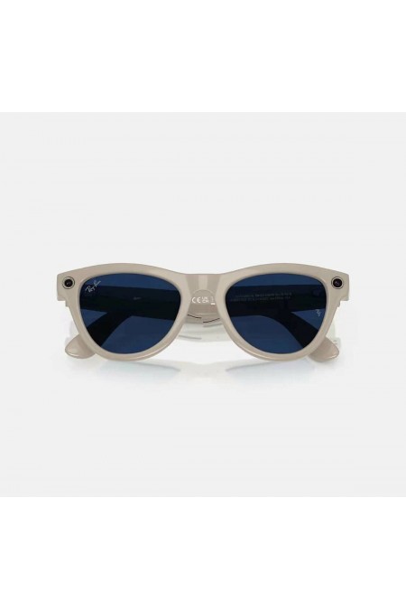 Умные очки Ray-Ban Meta Skyler S50 (RW4010) (глянцевый мелово-серый/линзы сапфировый фотохром) 2