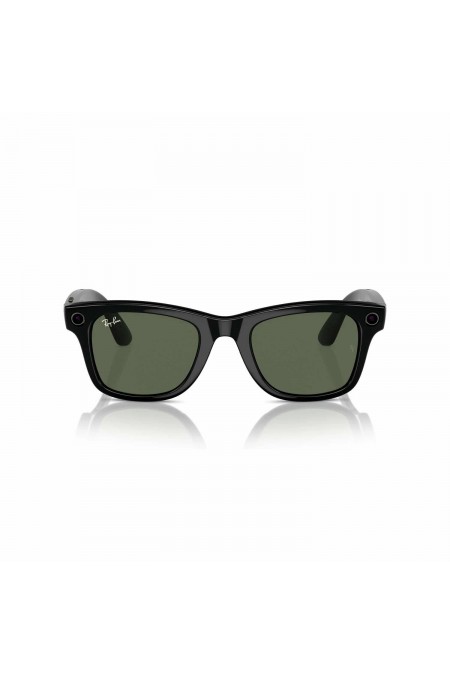 Умные очки Ray-Ban Meta Wayfarer S50 (RW4006) (глянцевый черный/линзы зеленые) 1