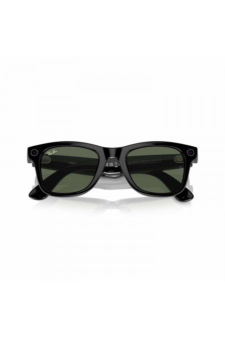 Умные очки Ray-Ban Meta Wayfarer S50 (RW4006) (глянцевый черный/линзы зеленые) 2