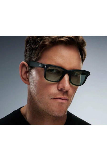 Умные очки Ray-Ban Meta Wayfarer S50 (RW4006) (глянцевый черный/линзы зеленые) 4