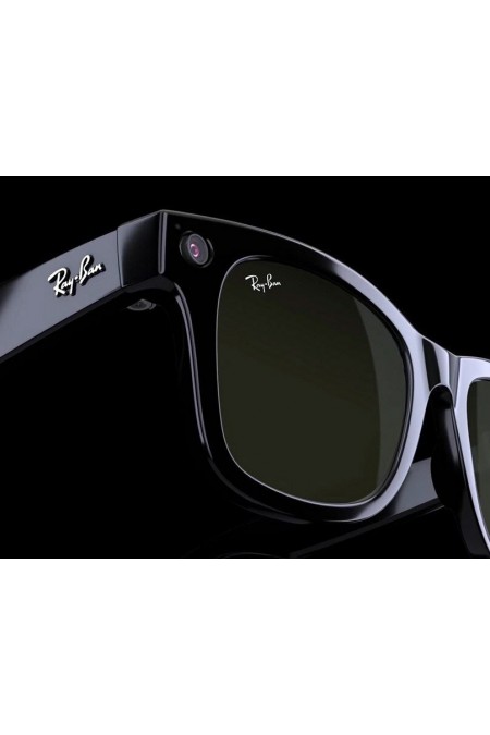 Умные очки Ray-Ban Meta Wayfarer S50 (RW4006) (глянцевый черный/линзы зеленые) 5