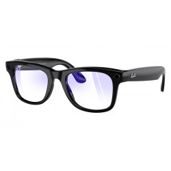 Умные очки Ray-Ban Meta Wayfarer S53 (RW4008) (глянцевый черный/линзы зеленые фотохром)