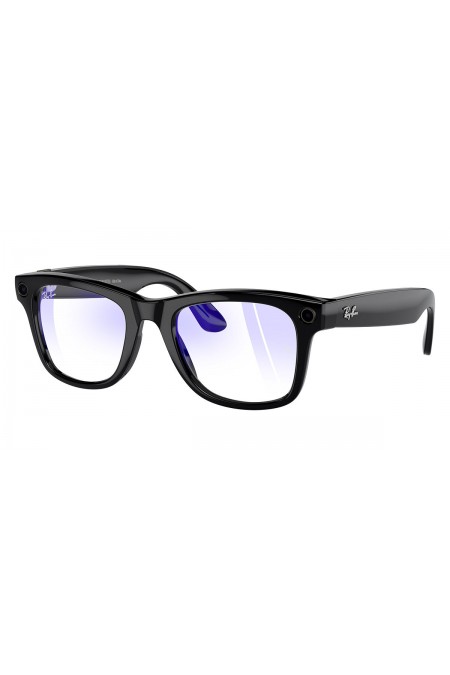 Умные очки Ray-Ban Meta Wayfarer S53 (RW4008) (глянцевый черный/линзы зеленые фотохром) 